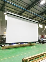 Écran de projection électrique de cinéma à domicile de 120 "écran de projection motorisé fixé au plafond pour la salle de classe d'école