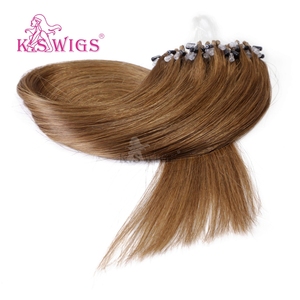 Extensiones de Cabello con Micro Anillos K.SWIS, 100% Cabello Humano Virgen, Sin Pegamento, Sin Cinta Adhesiva, Micro Anillos con Cuentas, Suaves y Duraderas, Venta al Por Mayor para Salón - Product Image 2