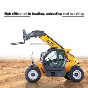 Produsen Cina mesin Diesel 4X4 penggerak kendali jarak jauh Forklift 5 Ton sekop depan kompak Boom teleskopik kecil - Product Image 6