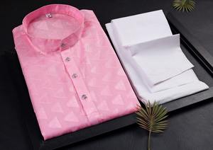 Pijama Kurta de estilo pakistaní tradicional y simple para hombres de la mejor calidad, Algodón puro cosido para bodas y fiestas, precio al por mayor - Product Image 4