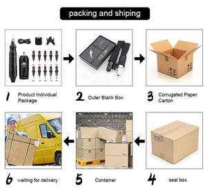 Kit Profesional de Máquina de Tatuar con Agujas de Cartucho, Juego Completo para Artistas del Tatuaje Corporal, Suministro al por Mayor para Uso Profesional - Product Image 6
