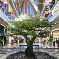 SUS 3M Arbre de pin artificiel en fibre de verre, écologique, léger, décoratif d'intérieur, durable, réaliste, plante naturelle