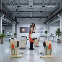 Système de soudage laser robotisé à 6 axes entièrement automatique, bras de robot de soudage industriel pour acier au carbone, acier inoxydable, quincaillerie, ustensiles de cuisine