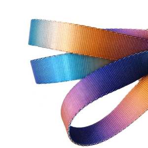 High Quality Coated Reflective 15mm Colorful Gradient Nylon Strip <b>Webbing</b> for Home Textile Bags Garment Multi-Use - Product Image 2