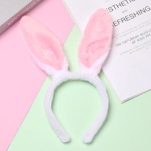 DAMAI Wholesale Plush Bunny Ear Headbands for Kids & Adults Cute Rabbit Hair Hoop Hair Accessories Fashionable Hair Decorations - Product Image 2