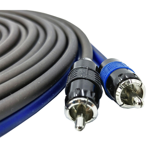 Audio auto di alta qualità e Amp Video inca cavo blu nero 5m Al + treccia in rame doppio scudo cavi auto inca 2 canali - Product Image 6