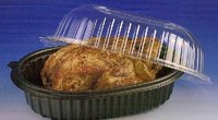 Conteneur/boîte/emballage alimentaire en plastique transparent carré jetable en PET avec couvercle pour aliments/soupe/glace