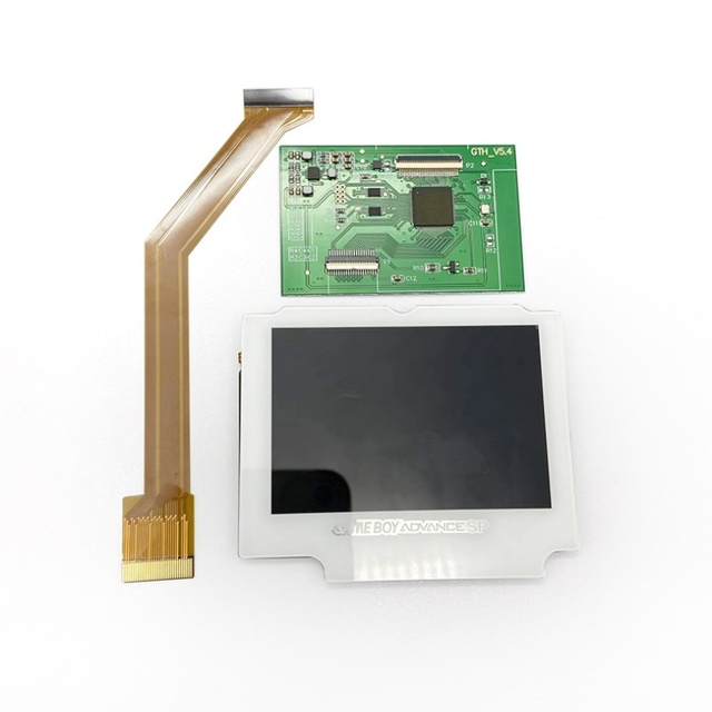 OEM No Need Cutting IPS Backlit Replacement Kit AGS101 Screen Game Boy Advance SP for for 2 Wired Connection 6-Level
