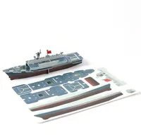 Nouveau modèle de vente en gros d'ornement d'entreprise Puzzle 3d Modèle de jouet de bateau pour enfants Puzzles en bois 3d