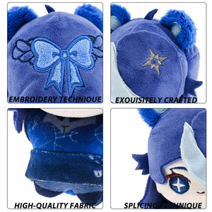 High Quality Custom Soft <strong>Figure</strong> Anime <strong>Plushies</strong> 20cm Standing Kawaii Cotton Doll Character Toy with Removable Clothes - Product Image 5