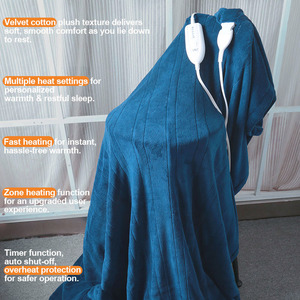 <span class=keywords><strong>Couverture</strong></span> chauffante électrique en velours de coton chaud sur mesure, taille double, queen, king, <span class=keywords><strong>couverture</strong></span> chauffante électrique pour <span class=keywords><strong>lit</strong></span> - Product Image 2