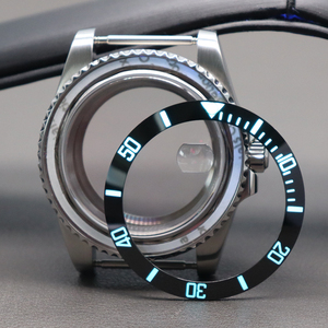 Boîtier de montre de plongée en acier inoxydable 316L de 40 mm avec lunette lumineuse pour mouvement <span class=keywords><strong>Seiko</strong></span> NH35/NH36 Miyota8215, pièces de modification de montre en saphir - Product Image 3