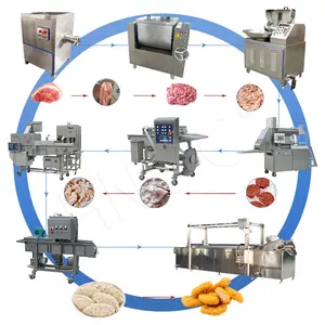 HNOC Compact Chicken Nugget Food Make Burger Form Automatic Hamburger Patty Machine