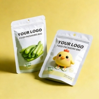 Sacs pour aliments pour animaux de compagnie, emballage personnalisé imprimé pour bonbons, biscuits, collations, sachets debout en plastique avec fermeture éclair pour chewing-gum, gelée