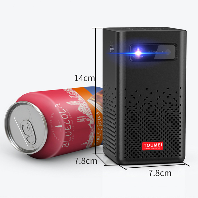 Toumei C900 Portable Smart DLP Mini Projector - 1000:1 Contrast Ratio