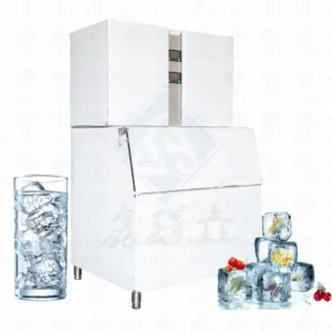 Máquina comercial de fazer cubos de gelo, equipamento automático para uso em hotéis