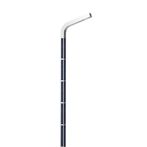 3m 4m 6m 8m 10m Aluminum Solar Street Light Pole Lamp Post For Lighting