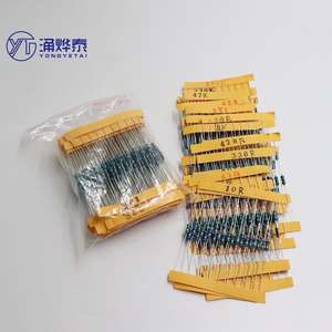 TAI 300 pièces 10 -1M <span class=keywords><strong>Ohm</strong></span> 1/4w résistance 1% Kit d'assortiment de résistances à film métallique 30 sortes * 10 pièces = 300 pièces livraison gratuite - Product Image 1