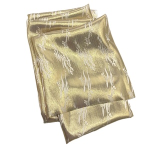 IN STOCK Metallic <strong>Silk</strong> Jacquard Lurex <strong>Silk</strong> <strong>Brocade</strong> <strong>Fabric</strong> for Sale - Product Image 1