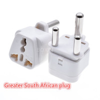 Adaptateur de voyage sud-africain à 3 broches Grand adaptateur de prise de conversion sud-africain avec CE Type M Grand rond 3 broches 15a