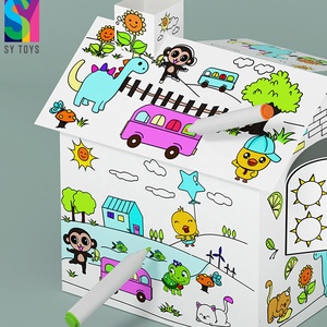 SY玩具3D涂鸦绘画套装儿童纸板绘画和着色DIY玩具5-7岁教育玩具 - Product Image 3