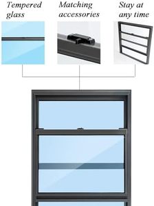 Fenêtre coulissante pliante en alliage d'aluminium pour cuisine, avec verre trempé, design coulissant et pliable, certifiée CE - Product Image 3
