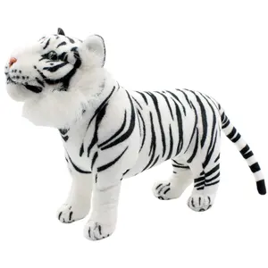 A480 animales de peluche realistas Juguetes De pie tigres de felpa decoraciones para el hogar tigre blanco venta de animales de peluche