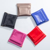 Pochette à bijoux de luxe en cuir PU gaufré personnalisé avec fermeture magnétique anti-poussière pour emballage de pièces de monnaie et textiles