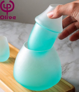 ชุดเครื่องเทไวน์ขาวแบบมือเป่าขวดโถใส่ไวน์ขนาดใหญ่ก<span class=keywords><strong>ล</strong></span>่องใส่ขวดไวน์คริสตัลสีขาวไ<span class=keywords><strong>ล</strong></span>่ระดับสี - Product Image 5