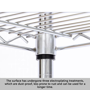 Étagère métallique solide double face à 4 niveaux, grande capacité, légère, autoportante, pour supermarchés et entrepôts, revêtement en poudre époxy - Product Image 4
