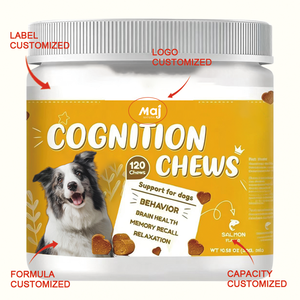 Vente en gros d'usine OEM/ODM : Complément alimentaire à mâcher souple pour chiens, favorisant l'amélioration de la santé cérébrale et cognitive - Product Image 2