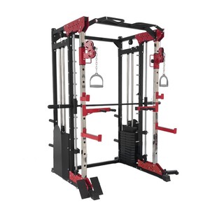 Jaula <span class=keywords><strong>de</strong></span> potencia multifuncional para gimnasio, máquina Smith para sentadillas profundas, levantamiento <span class=keywords><strong>de</strong></span> pesas, <span class=keywords><strong>ejercicios</strong></span> <span class=keywords><strong>de</strong></span> fitness unisex - Product Image 1
