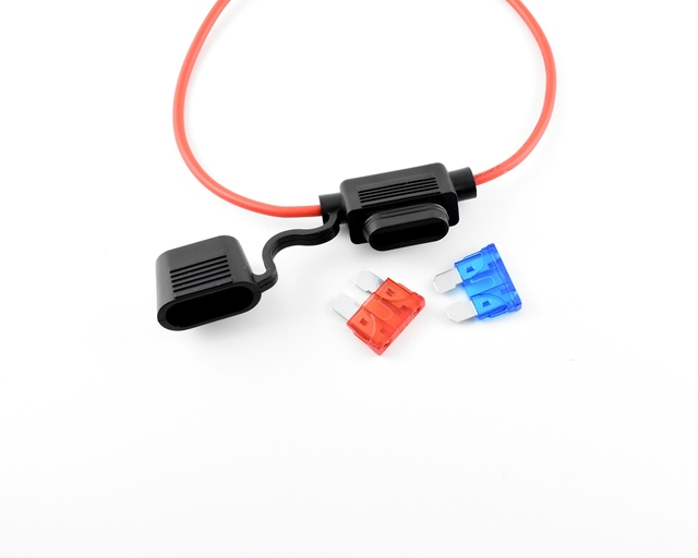 Inline Ceramic Fuse Holders 14AWG 16AWG 18AWG 20AWG Wiring Harness ATC/ATO 30AMP Blade Fuse Automotive Ceramic Fuse Holders