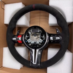 Volante in Pelle Personalizzato <span class=keywords><strong>M</strong></span> per BMW Serie 3, Serie 5, F10, F30, F31, F32, <span class=keywords><strong>F20</strong></span>, M3, M4, M5, Serie F, Accessori Auto - Product Image 6