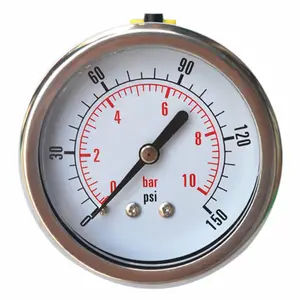 Manifold Pressure Gauge 304ss Case Manifold Oil Filled Air Pressure Gauge