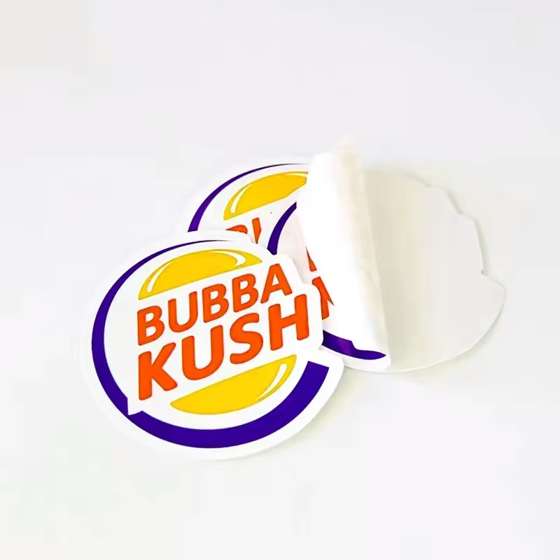 Custom Waterproof Vinyl Sticker Labels Logo Adhesive Sticker Brand Logo ...
