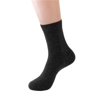 Chaussettes longues décontractées pour hommes, extra-longues, épaisses, noires, montantes, printemps-été, taille haute, absorbant la transpiration, en polyester, couleur unie