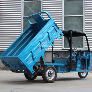 Freight Electric Three-Wheeler Open Body Agricultural Use Heavy-Duty Cargo Capacity (400kg Payload) Durable Model <b>60V</b> <b>Battery</b> - Product Image 3