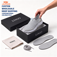 Chaussures décontractées pour hommes à logo personnalisé, respirantes en maille, semelle EVA, style marche, vente en gros, Zapatillas Hombre