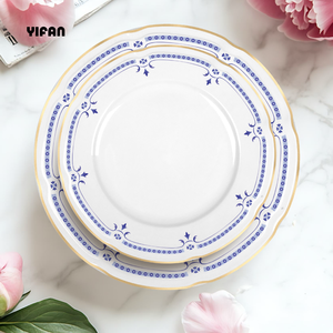 Wholesale Wedding Charger Plates Plates Sets Dinnerware Ceramic Dishes Porcelain Dinner Sets - Product Image 5