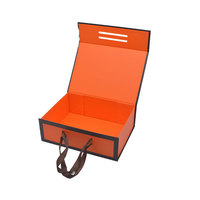 Boîte cadeau magnétique pliable personnalisée, emballage pour chaussettes imprimées, boîte en papier d'une seule pièce, coffret cadeau de luxe