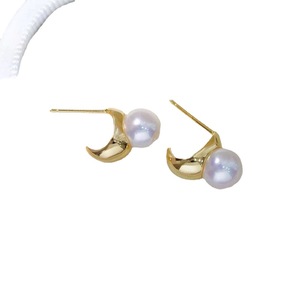Accessoires en argent S925 pour la création de bijoux, support vide simple en argent pour boucles d'oreilles avec perles rondes de 6-7 mm, collection 2024 - Product Image 5
