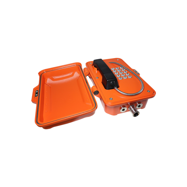 V SIP Explosion-Proof Phone with IP66 Rating & Vandal-Resistant Handset for Hazardous Industrial Areas