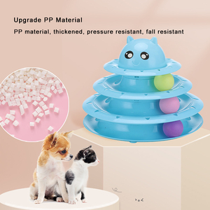 Bài hát đồ chơi vui vẻ 3 cấp độ của tương tác chơi vòng tròn theo dõi với di chuyển quả bóng đáp ứng Săn Đuổi mèo và tập thể dục - Product Image 6