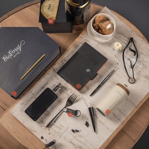 Premium Leather Notebook with Pen Gift Set - Custom Engraved Office Supplies for Men and Women Free Shipping