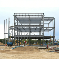 Constructeur de bâtiments industriels en acier commercial, design moderne, ingénierie structurelle de haute qualité