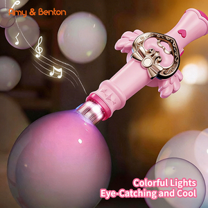 Machine à <span class=keywords><strong>bulles</strong></span> de brouillard automatique électrique, machine à <span class=keywords><strong>bulles</strong></span> de fumée magique, lumières colorées et musique, contrôle libre de la taille des <span class=keywords><strong>bulles</strong></span> - Product Image 2