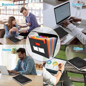 Haute qualité <span class=keywords><strong>pas</strong></span> <span class=keywords><strong>cher</strong></span> personnalisé 24 poches extensible fichier dossier accordéon fichier organisateur Portable A4 lettre taille fichier boîte - Product Image 6