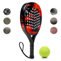 Raquette de padel personnalisée à tête ronde, design sportif haut de gamme, raquette de tennis composite à faible vibration, raquette de pickleball performante