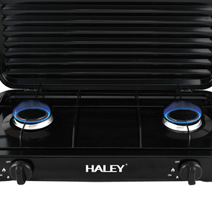 HALEY Hot Selling Gasherd Home Cooking Koch felder 2-Flammen Europäischer Doppel herd Gasherd Tisch Klassisches tragbares <span class=keywords><strong>Camping</strong></span> im Freien - Product Image 6